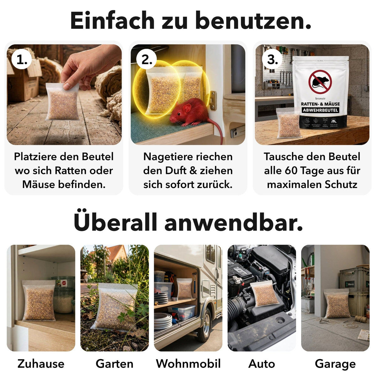 🔥Ratten- & Mäuse Abwehrbeutel,Keine Mäuseplage mehr in Ihrem Zuhause, heute 50% Rabatt!⭐